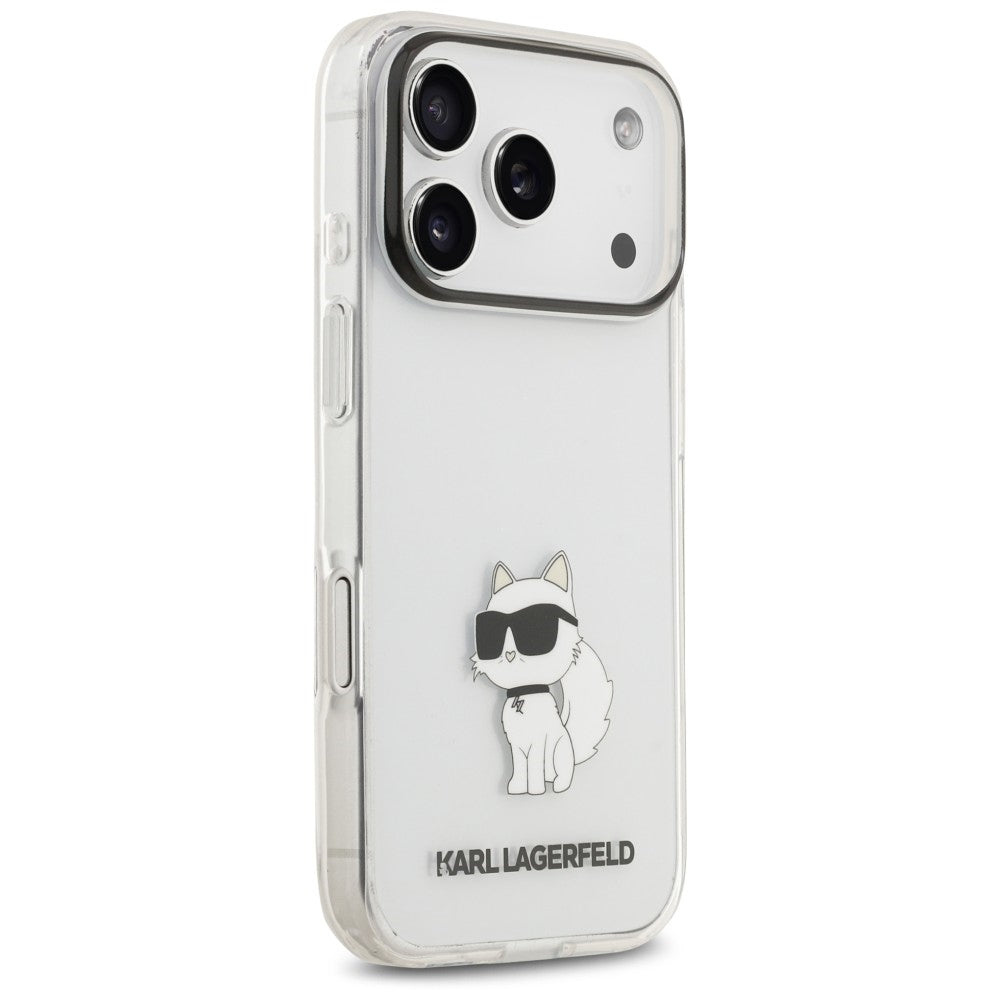 Hülle für Apple iPhone 18 Pro Max / 17 Pro Max, Karl Lagerfeld, IML Choupette NFT, transparent