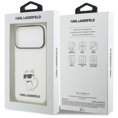 Hülle für Apple iPhone 18 Pro Max / 17 Pro Max, Karl Lagerfeld, IML Choupette NFT, transparent