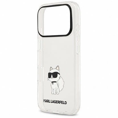 Hülle für Apple iPhone 18 Pro Max / 17 Pro Max, Karl Lagerfeld, IML Choupette NFT, transparent