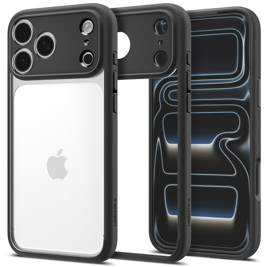 Hülle für Apple iPhone 18 Pro Max / 17 Pro Max, Spigen, Ultra Hybrid, Matt Schwarz ACS12117