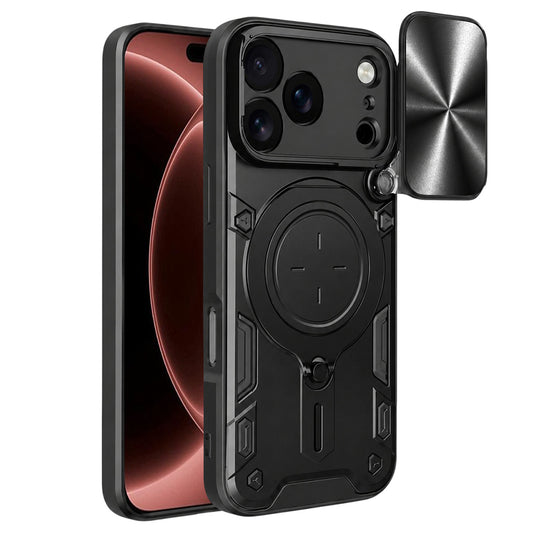 Hülle für Apple iPhone 18 Pro Max / 17 Pro Max, Techsuit, CamGuard Pro, Schwarz