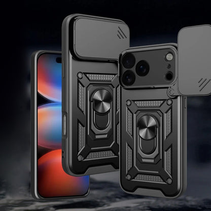 Hülle für Apple iPhone 18 Pro Max / 17 Pro Max, Techsuit, CamShield, Schwarz