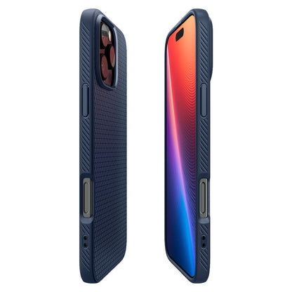 Case for Apple iPhone 16 Pro, Spigen, Liquid Air, Navy ACS08118