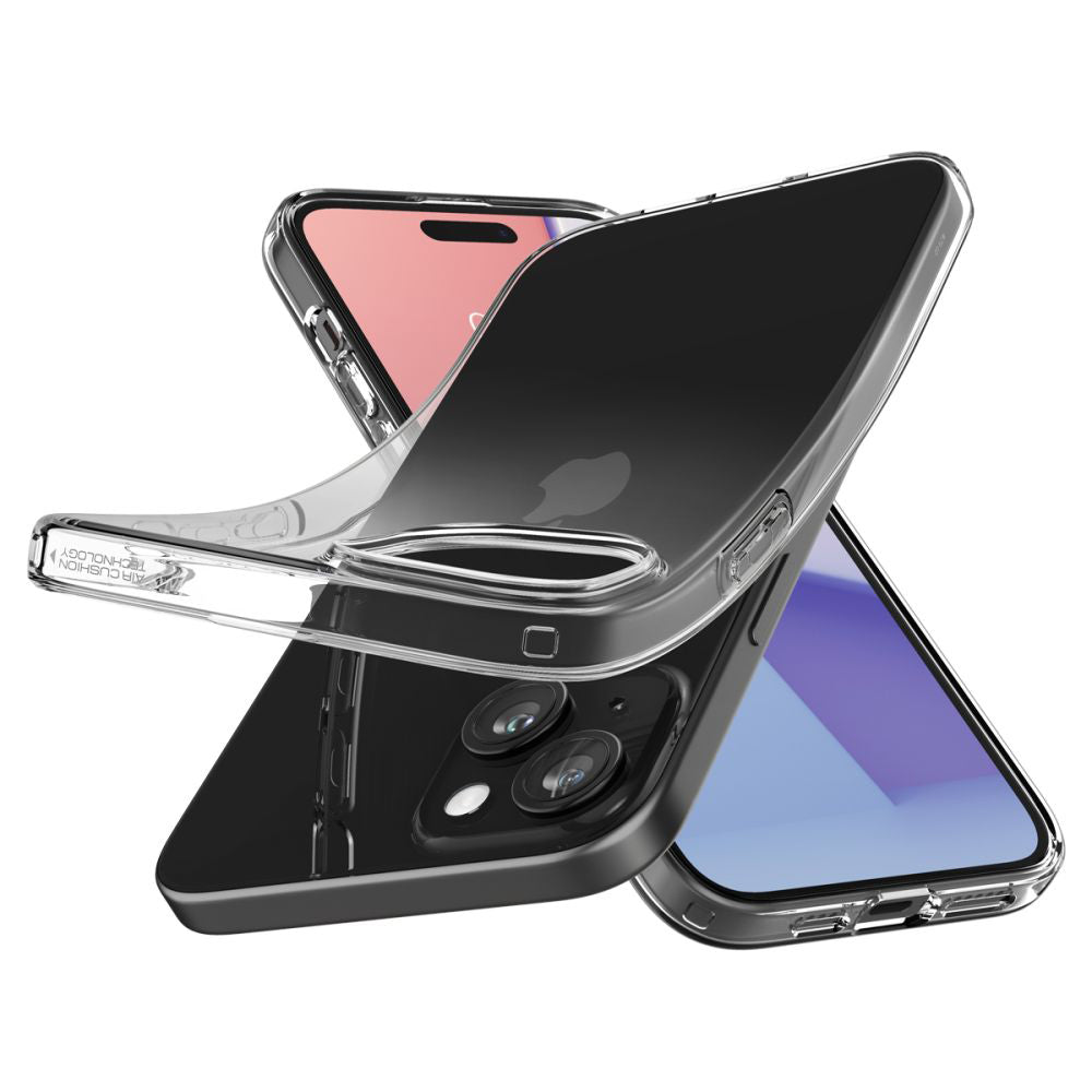Hülle für Apple iPhone 15, Spigen, Liquid Crystal, Transparent