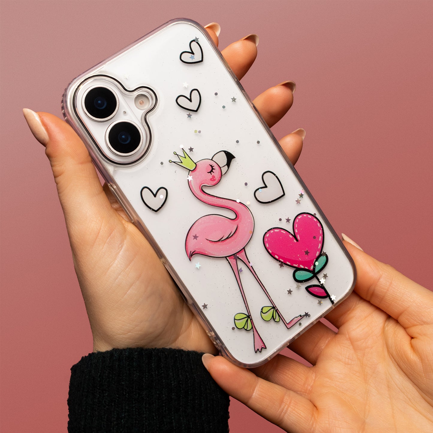 Hülle für Apple iPhone 16 Pro, OEM, Ultra Trendy Love 2, Mehrfarbig
