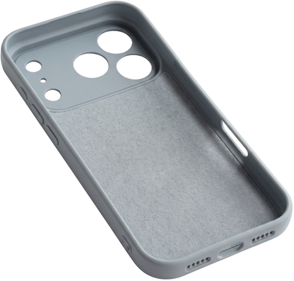 Hülle für Apple iPhone 17 Pro Max, OEM, Silikon, Grau