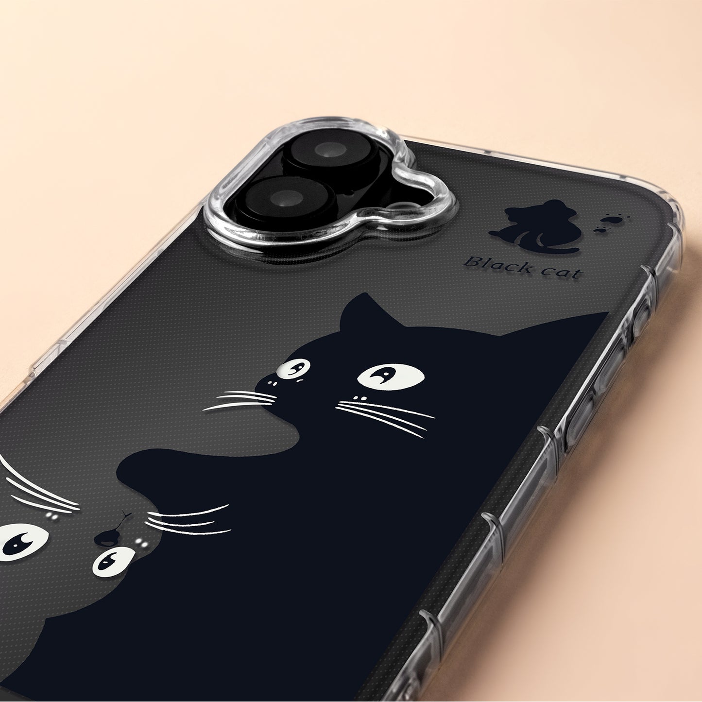 Hülle für Apple iPhone 17 Pro Max, OEM, Ultra Trendy Cat, Schwarz