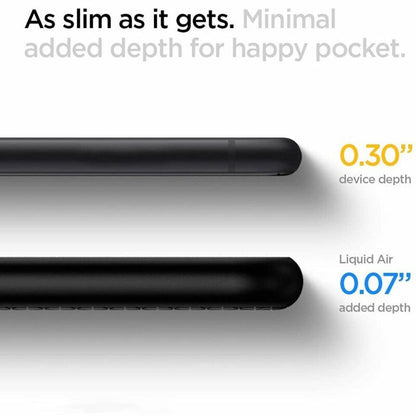 Hülle für Apple iPhone SE (2022) / SE (2020) / 8 / 7, Spigen, Liquid Air, Schwarz 042CS20511