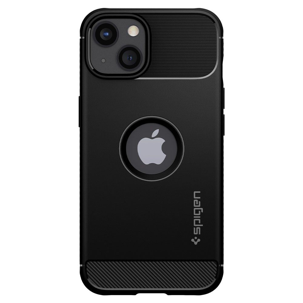 Hülle für Apple iPhone 13, Spigen, Rugged Armor, Schwarz ACS03518