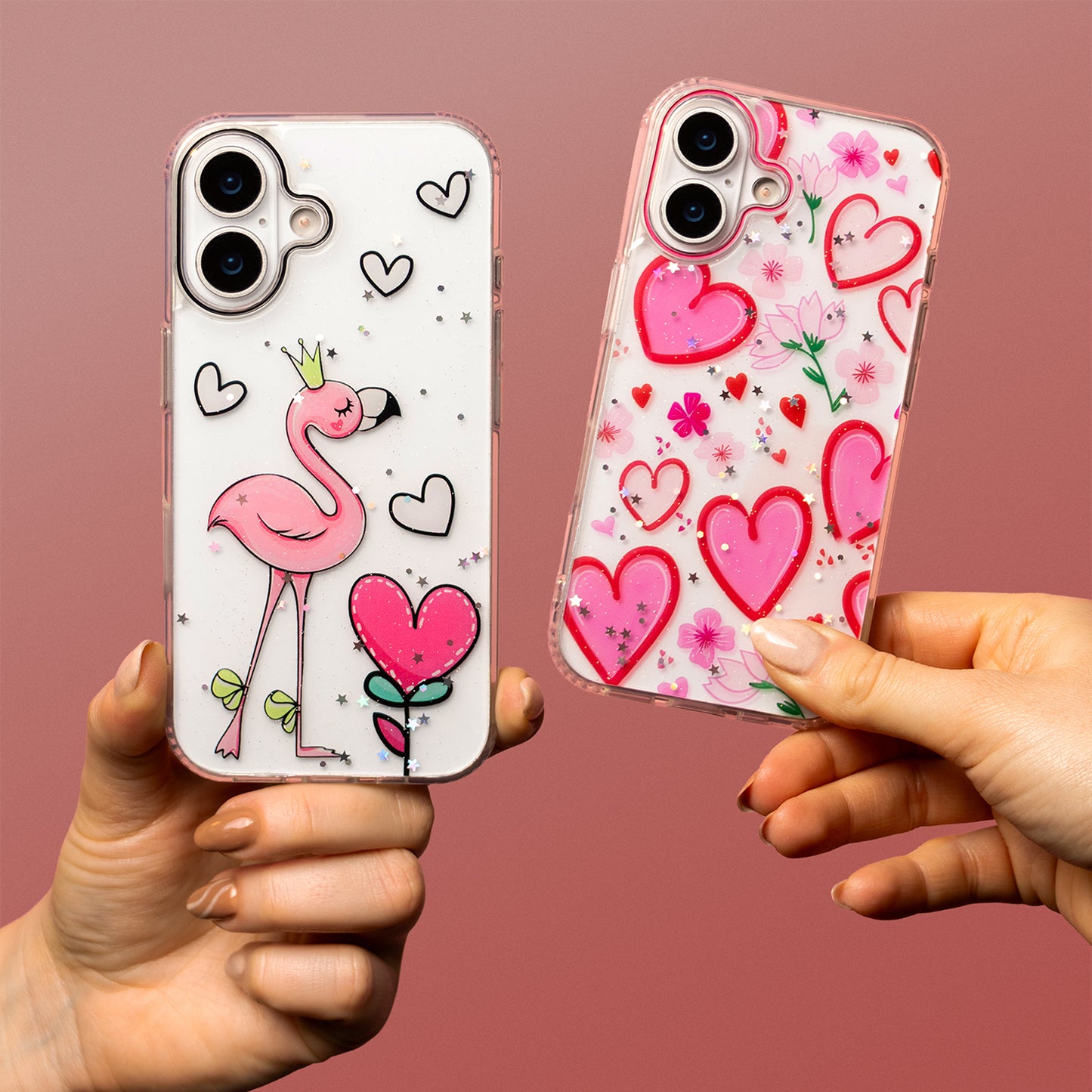 Hülle für Apple iPhone 14 Pro, OEM, Ultra Trendy Love 2, Mehrfarbig