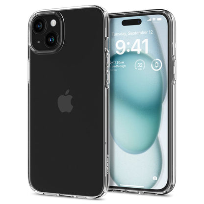 Hülle für Apple iPhone 15, Spigen, Liquid Crystal, Transparent