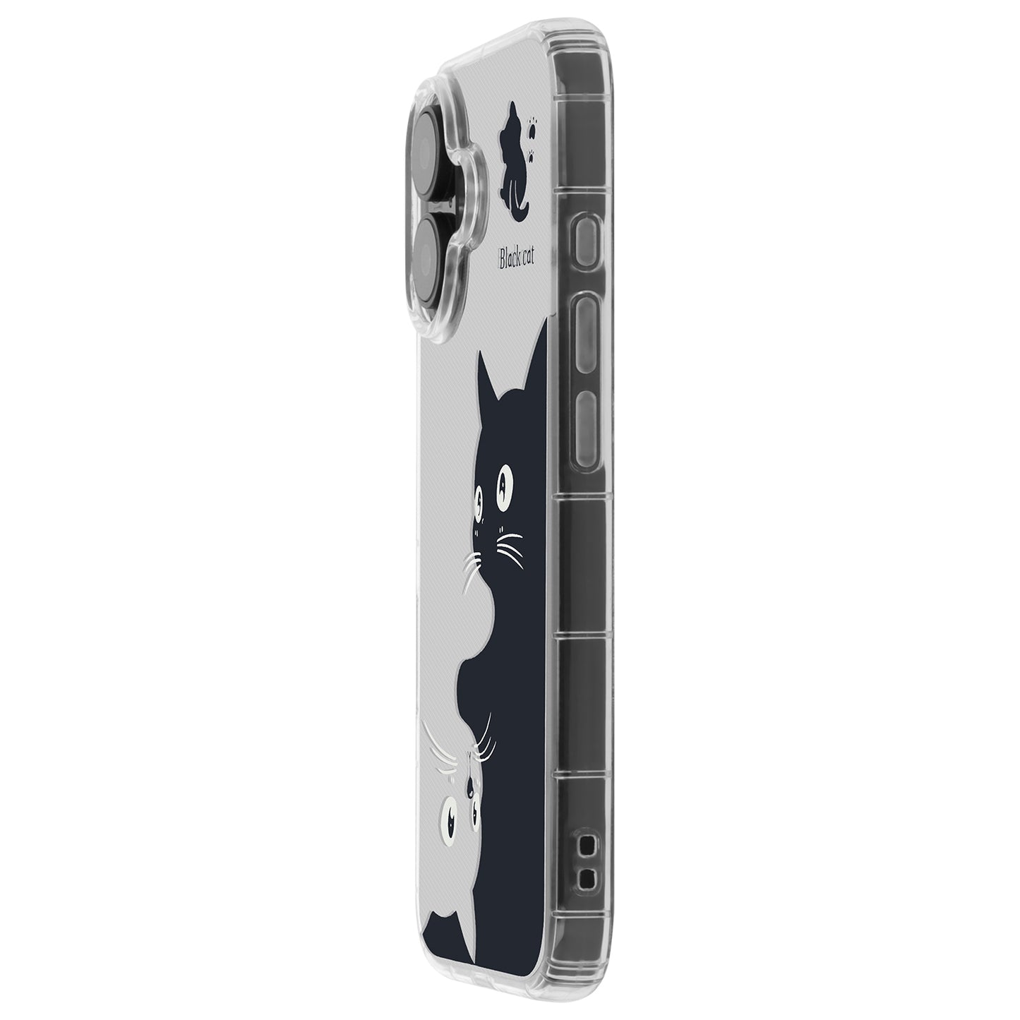 Hülle für Apple iPhone 17 Pro Max, OEM, Ultra Trendy Cat, Schwarz