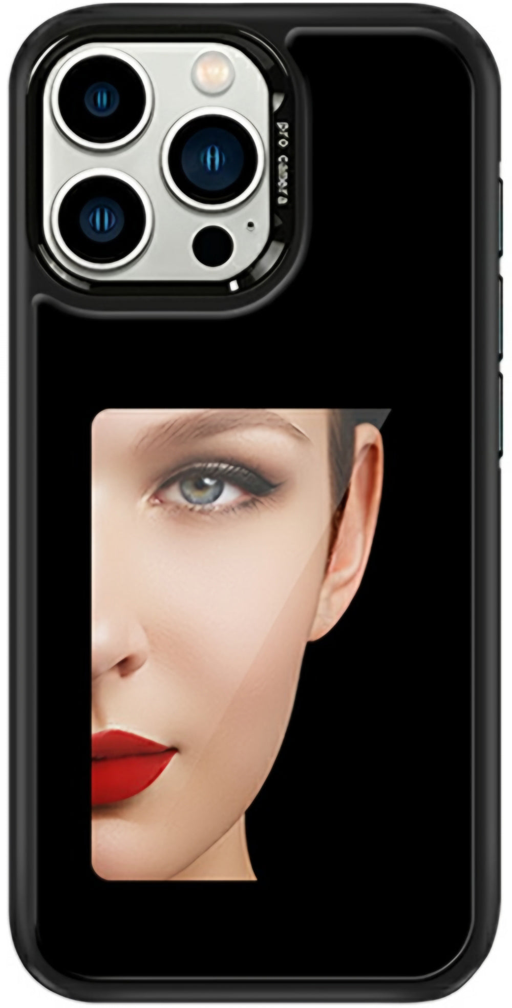 Hülle für Apple iPhone 15 Pro, OEM, individuell gestaltetes E-Ink-Display (4 Zoll), Schwarz