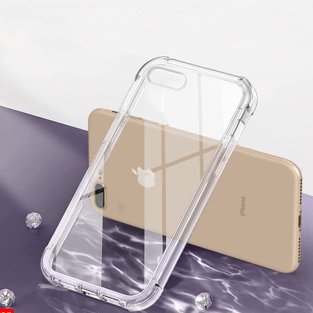 Hülle für Apple iPhone 8 Plus / 7 Plus, Techsuit, stoßfest klar, transparent