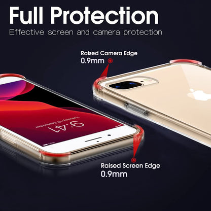 Hülle für Apple iPhone 8 Plus / 7 Plus, Techsuit, stoßfest klar, transparent