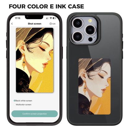 Hülle für Apple iPhone 14 Pro, OEM, Display Customized E-Ink, Schwarz