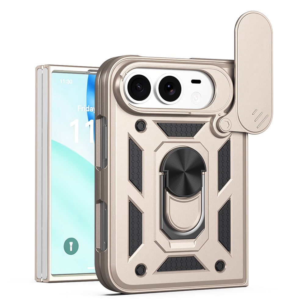 Hülle für Apple iPhone Duo, Techsuit, CamShield, Goldfarben