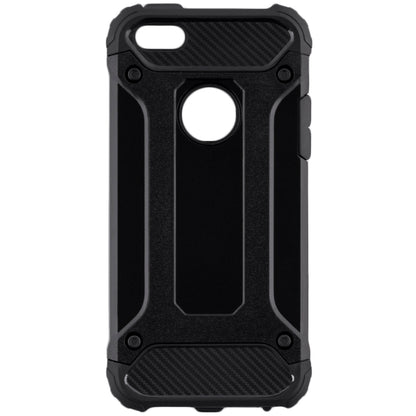 Hülle für Apple iPhone SE (2016) / 5 / 5s, Techsuit, Hybrid Armor, Schwarz