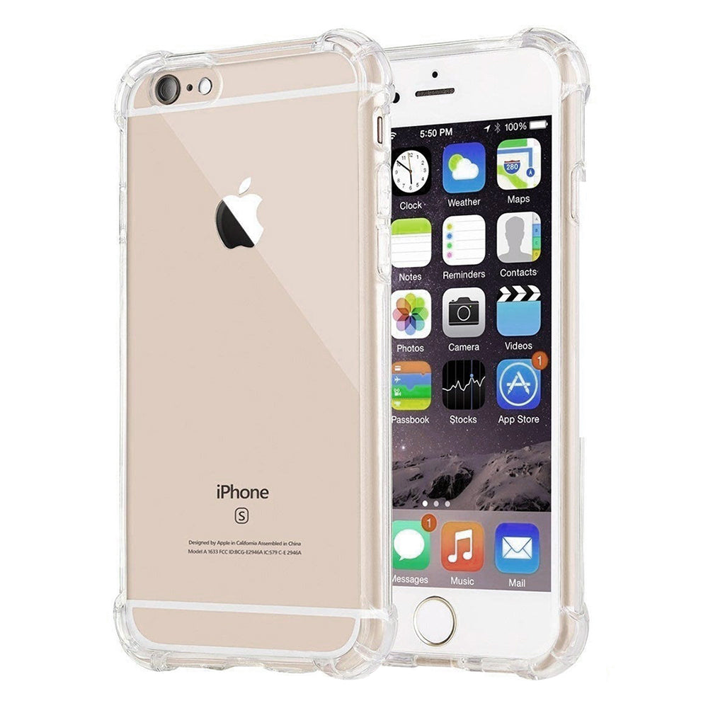 Hülle für Apple iPhone SE (2022) / SE (2020) / 8 / 7, Techsuit, stoßfest klar, transparent