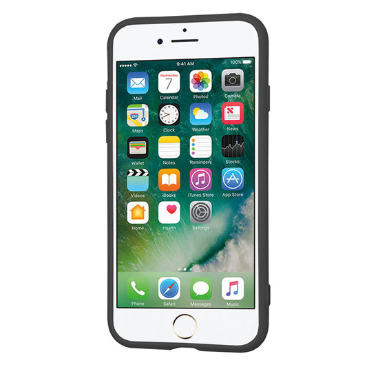 Hülle für Apple iPhone SE (2022) / SE (2020) / 8 / 7, Techsuit, SoftFlex, Schwarz