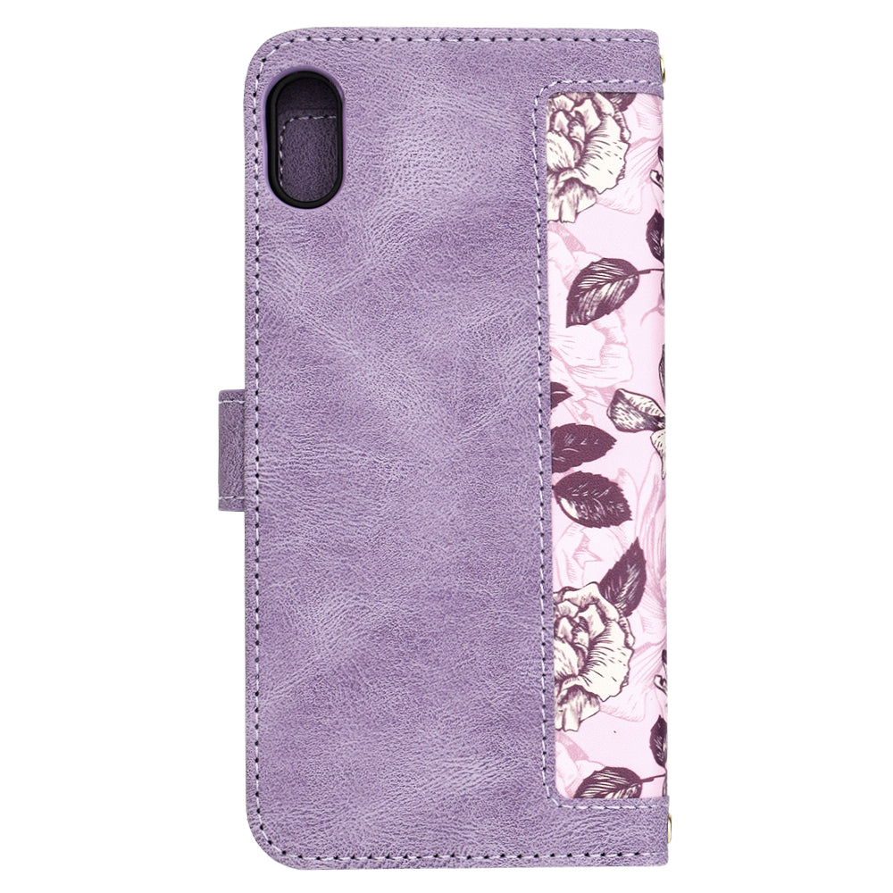 Hülle für Apple iPhone XS Max, Techsuit, FlipCraft, Lila
