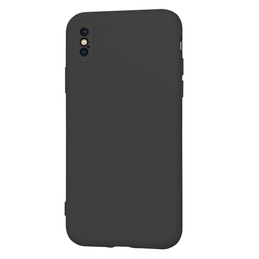 Hülle für Apple iPhone XS / X, Techsuit, SoftFlex, Schwarz