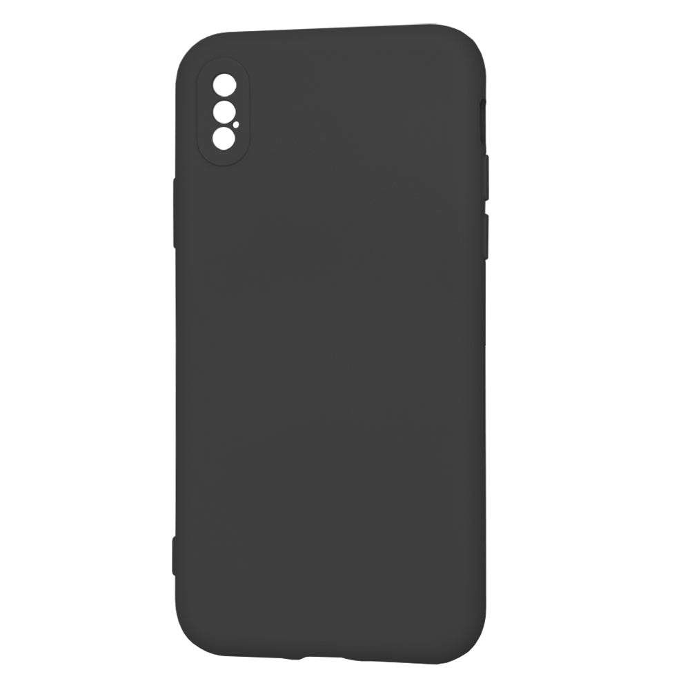 Hülle für Apple iPhone XS / X, Techsuit, SoftFlex, Schwarz