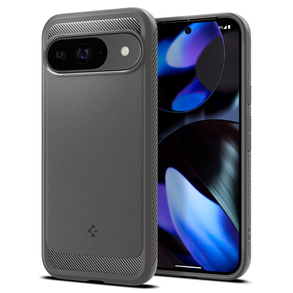 Case for Google Pixel 9 / 9 Pro, Spigen, Rugged Armor, Gray ACS07783