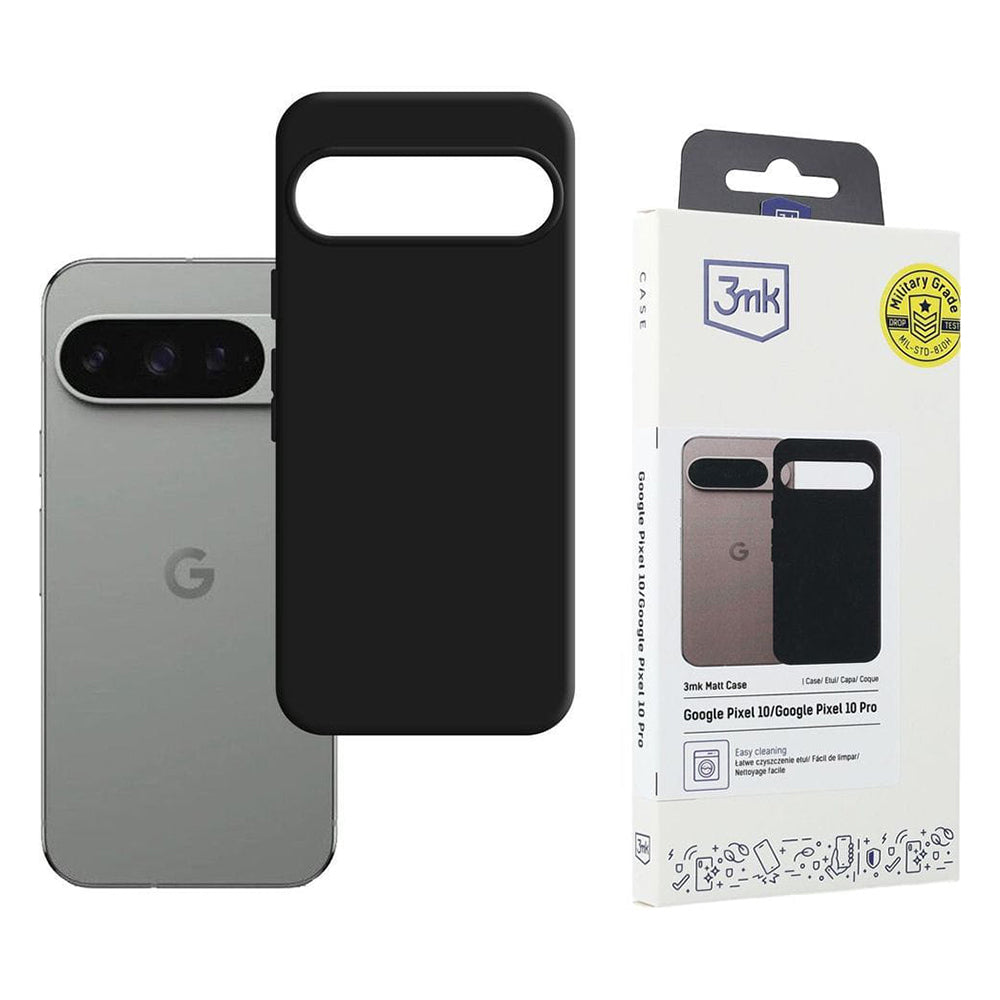 Case for Google Pixel 10 Pro / 10, 3MK, Matte Black