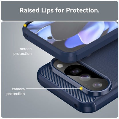 Hülle für Google Pixel 10 Pro / 10, Techsuit, Carbon, Blau