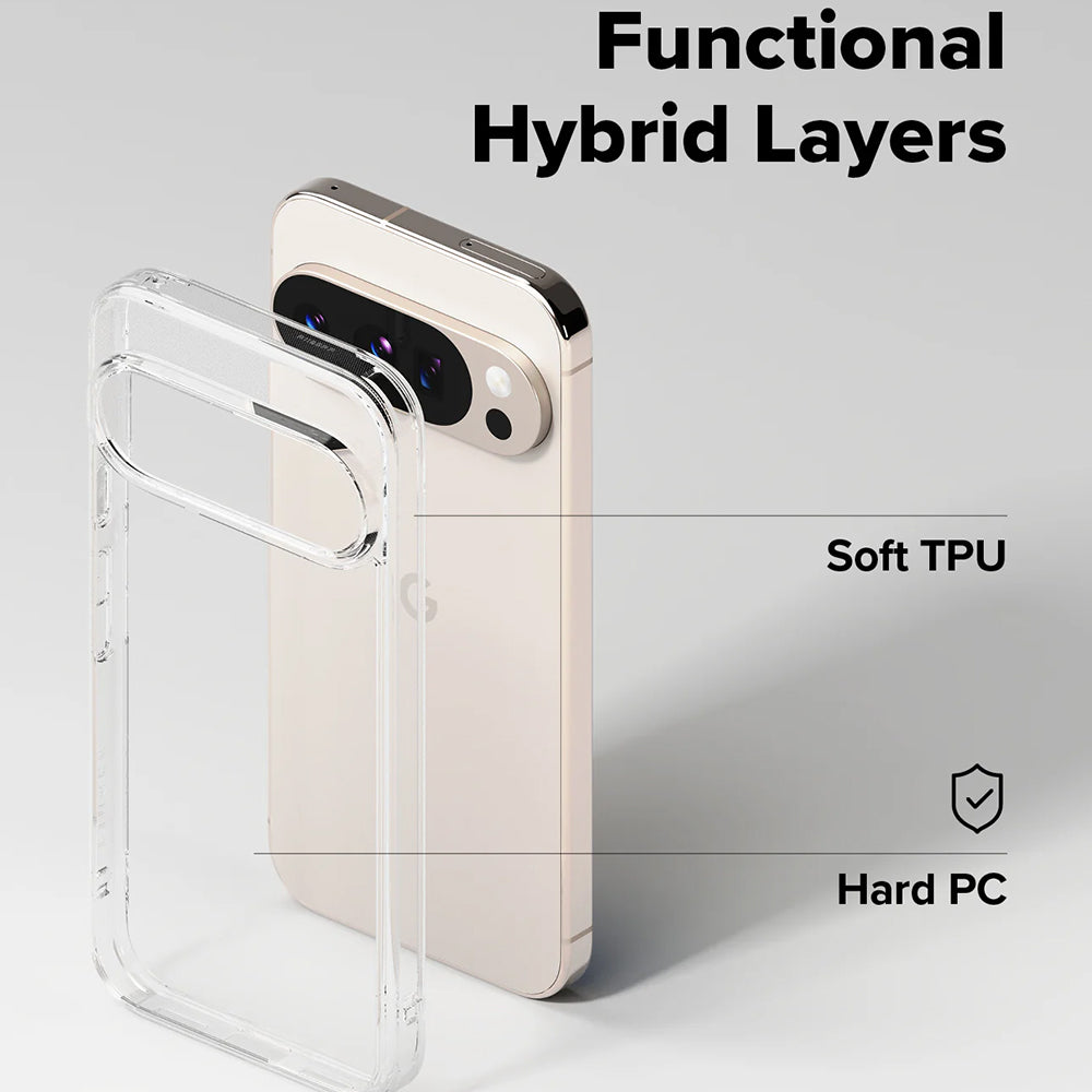 Hülle für Google Pixel 10 Pro XL, Ringke, Fusion, Transparent