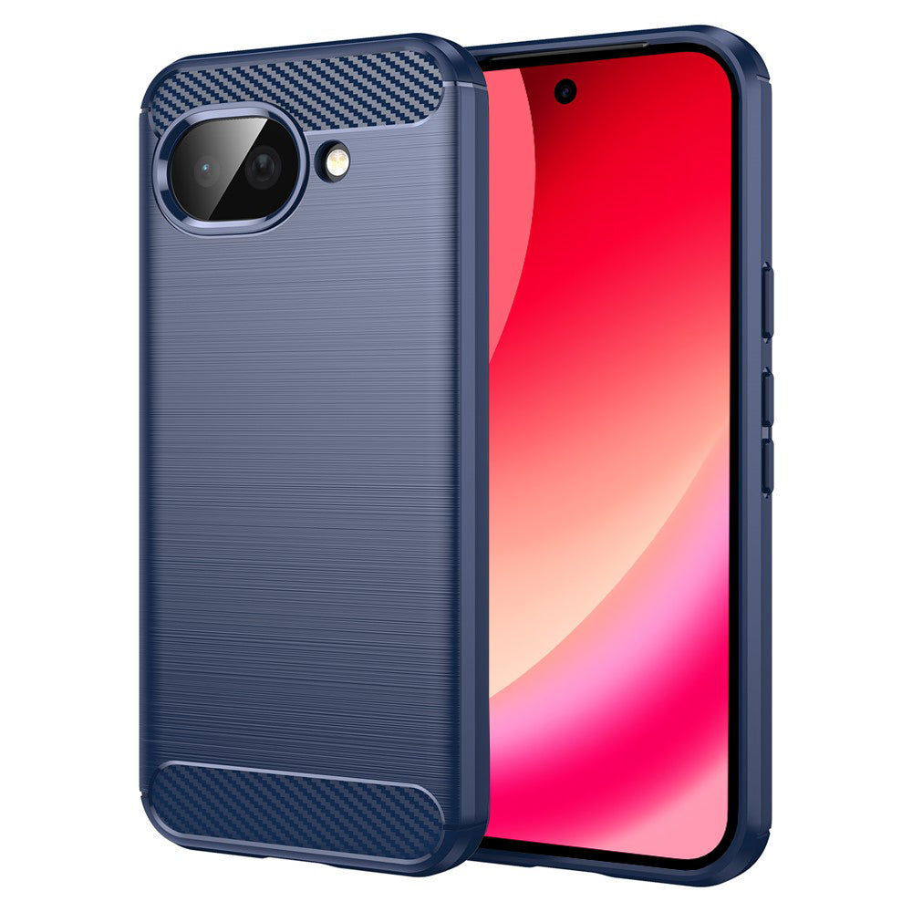 Hülle für Google Pixel 10a, Techsuit, Carbon, Blau