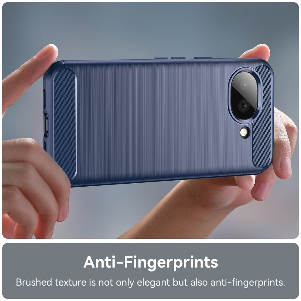 Hülle für Google Pixel 10a, Techsuit, Carbon, Blau