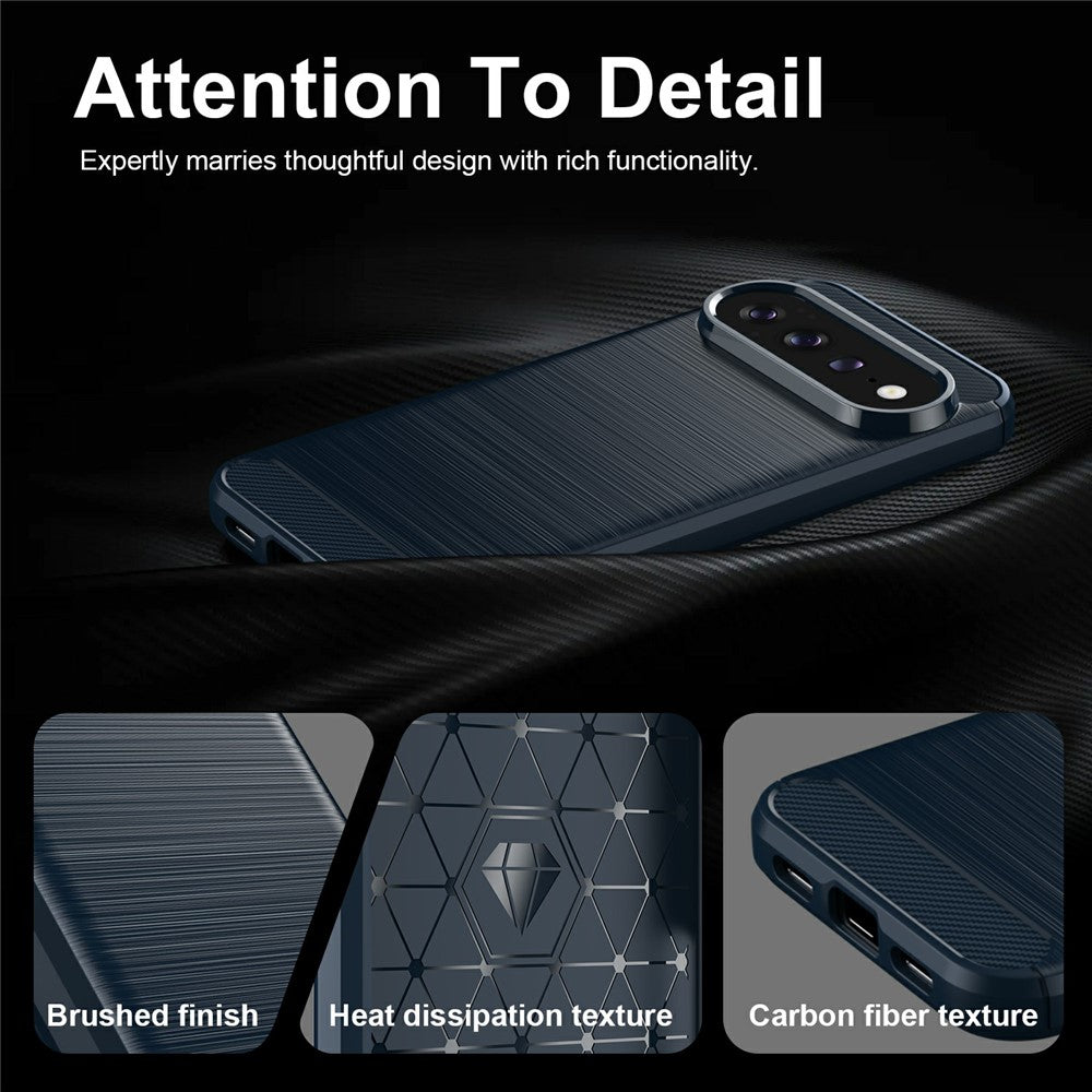 Hülle für Google Pixel 11 Pro / 11, Techsuit, Carbon, Blau
