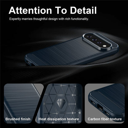 Hülle für Google Pixel 11 Pro / 11, Techsuit, Carbon, Blau