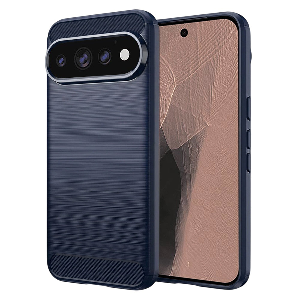 Hülle für Google Pixel 11 Pro XL, Techsuit, Carbon, Blau