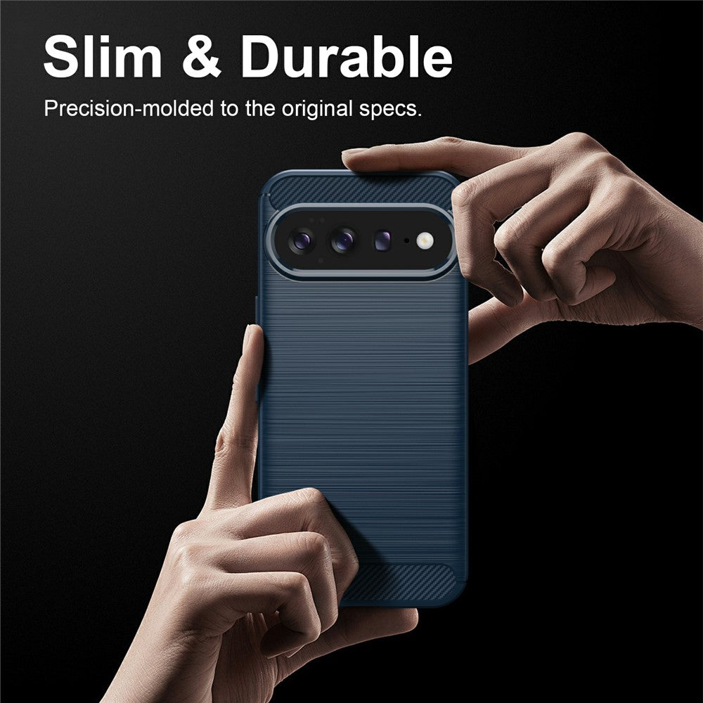 Hülle für Google Pixel 11 Pro XL, Techsuit, Carbon, Blau
