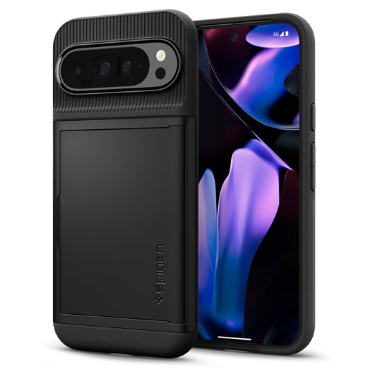 Hülle für Google Pixel 9 Pro XL, Spigen, Slim Armor CS, Schwarz ACS07729