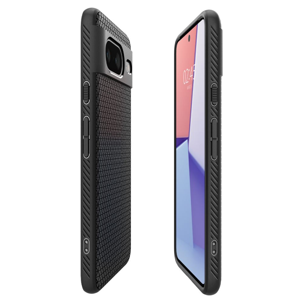 Case for Google Pixel 8, Spigen, Liquid Air Matte, Black ACS06274