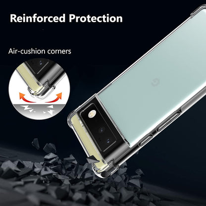 Hülle für Google Pixel 6 Pro, Techsuit, stoßfest klar, transparent