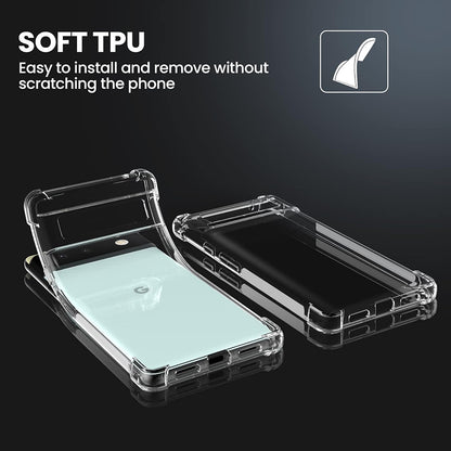 Hülle für Google Pixel 6 Pro, Techsuit, stoßfest klar, transparent