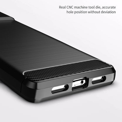 Hülle für Google Pixel 6, Techsuit, Carbon, Schwarz