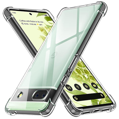 Hülle für Google Pixel 6a, Techsuit, stoßfest klar, transparent
