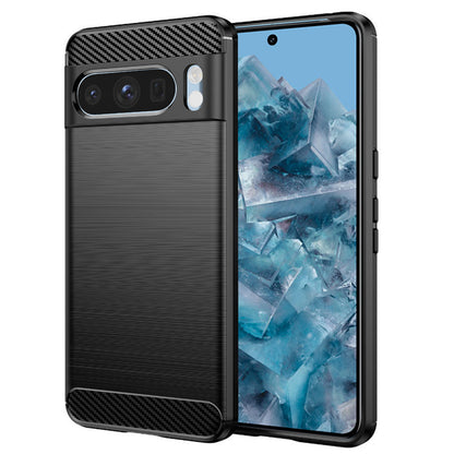 Hülle für Google Pixel 8 Pro, Techsuit, Carbon, Schwarz