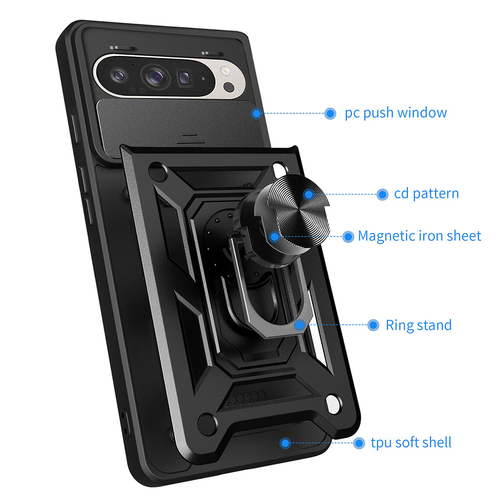Hülle für Google Pixel 9 / 9 Pro, Techsuit, CamShield, Rosa