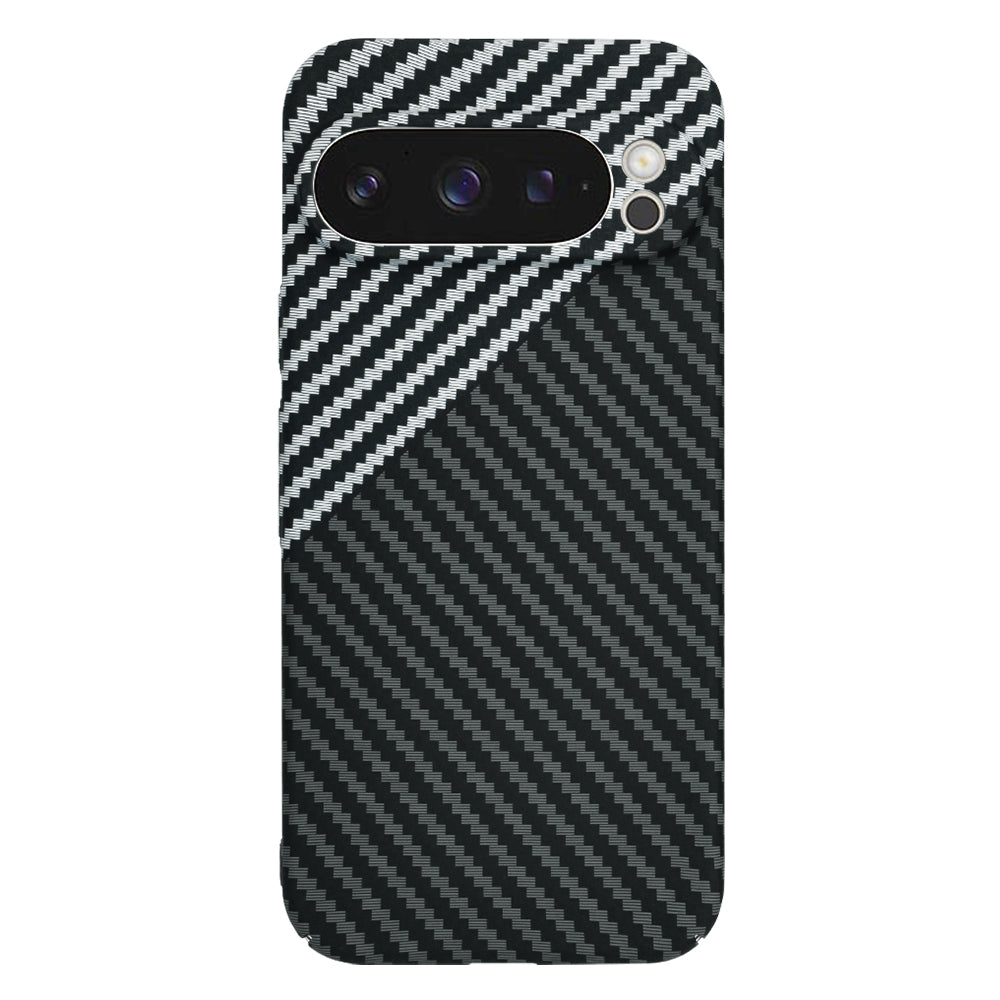 Hülle für Google Pixel 9 Pro, Techsuit, Carbonite FiberShell, Schwarz Grau