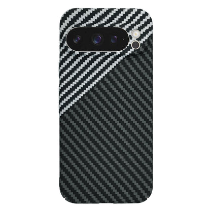 Hülle für Google Pixel 9 Pro, Techsuit, Carbonite FiberShell, Schwarz Grau