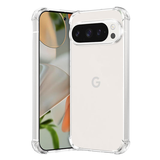 Hülle für Google Pixel 9 Pro, Techsuit, stoßfest klar, transparent