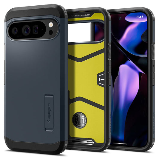 Hülle für Google Pixel 9 Pro XL, Spigen, Tough Armor, Blau