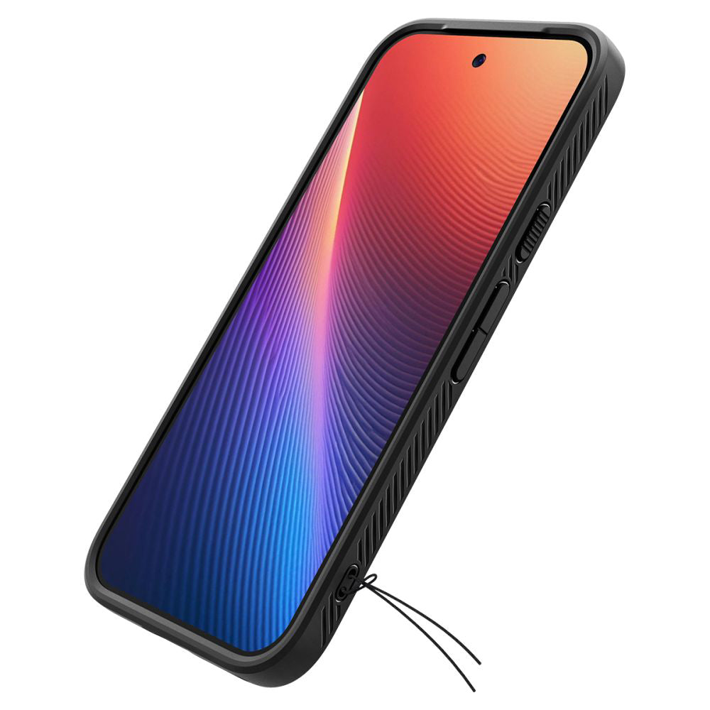 Hülle für Google Pixel 9a, Spigen, Liquid Air, Mattschwarz ACS09039
